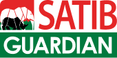 Logo of SATIB Guardian featuring an elephant and rhino design.